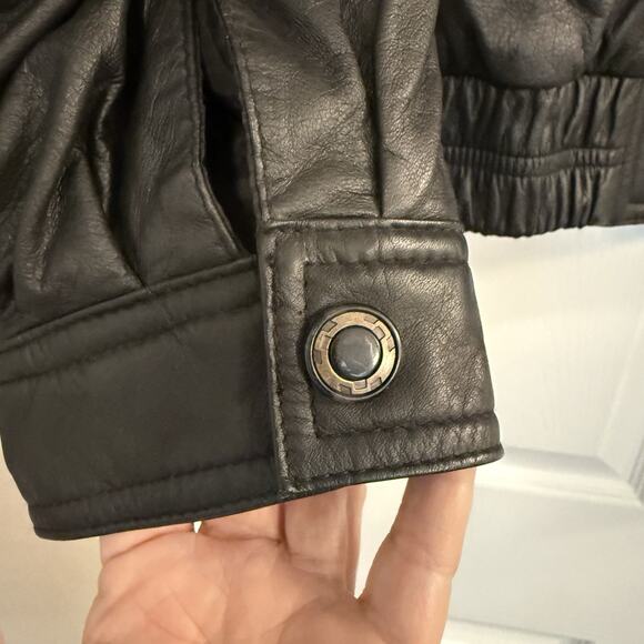 Vtg Members Only Genuine Leather Jacket Men XL Brown Moto Bomber Full Zip EUC - Picture 2 of 15